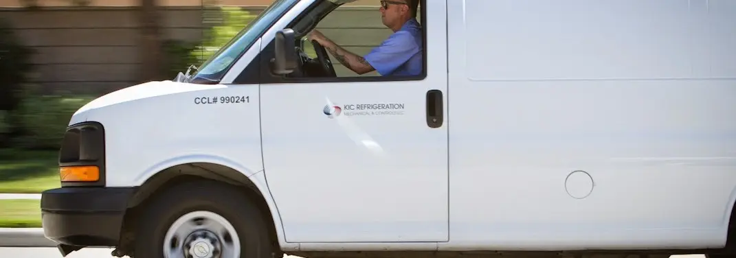 KIC Refrigeration service vehicle serving Princeton area